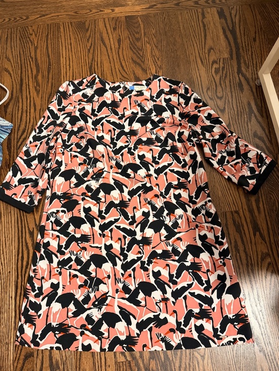 Ted Baker Dresses & Skirts - Ted Baker Queta Crane colors by number collection Pink and Black Dress 4